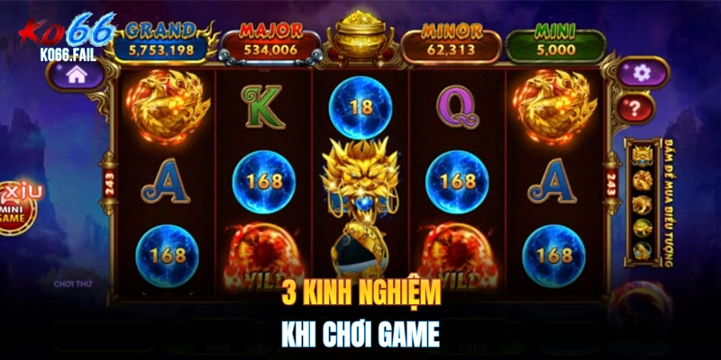 3 kinh nghiệm khi chơi game