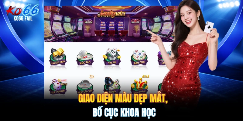 Giao diện màu đẹp mắt, bố cục khoa học