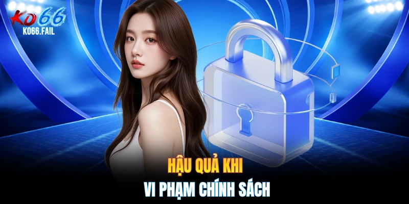 Hậu quả khi vi phạm chính sách